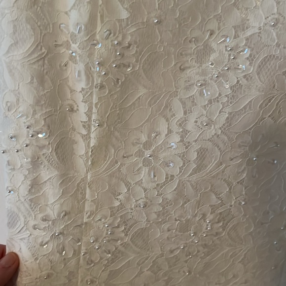 Ivory Lace Wedding Gown - Picture 2 of 7